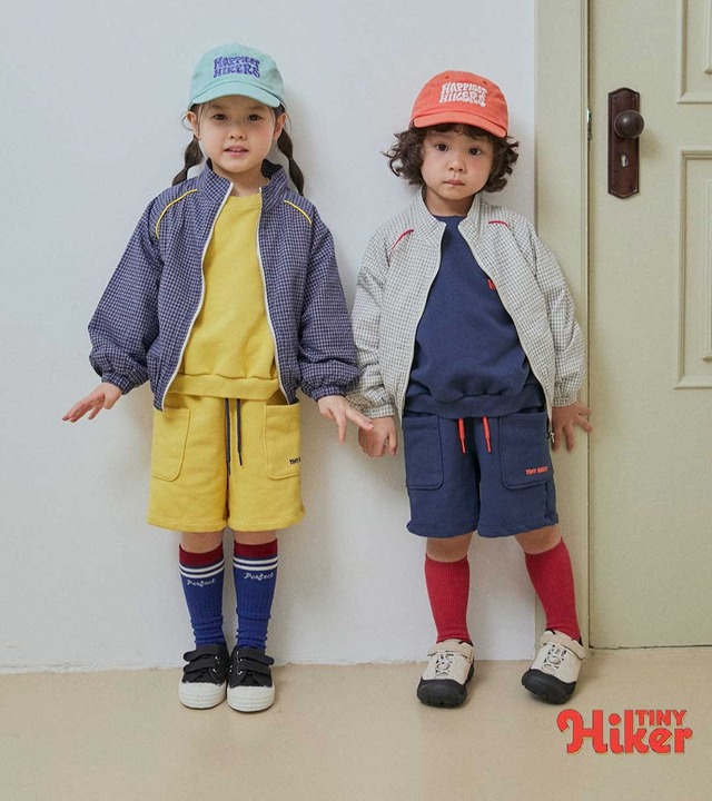 《送料無料》予約:チェックサイドラインジャンパー【TinyHiker】