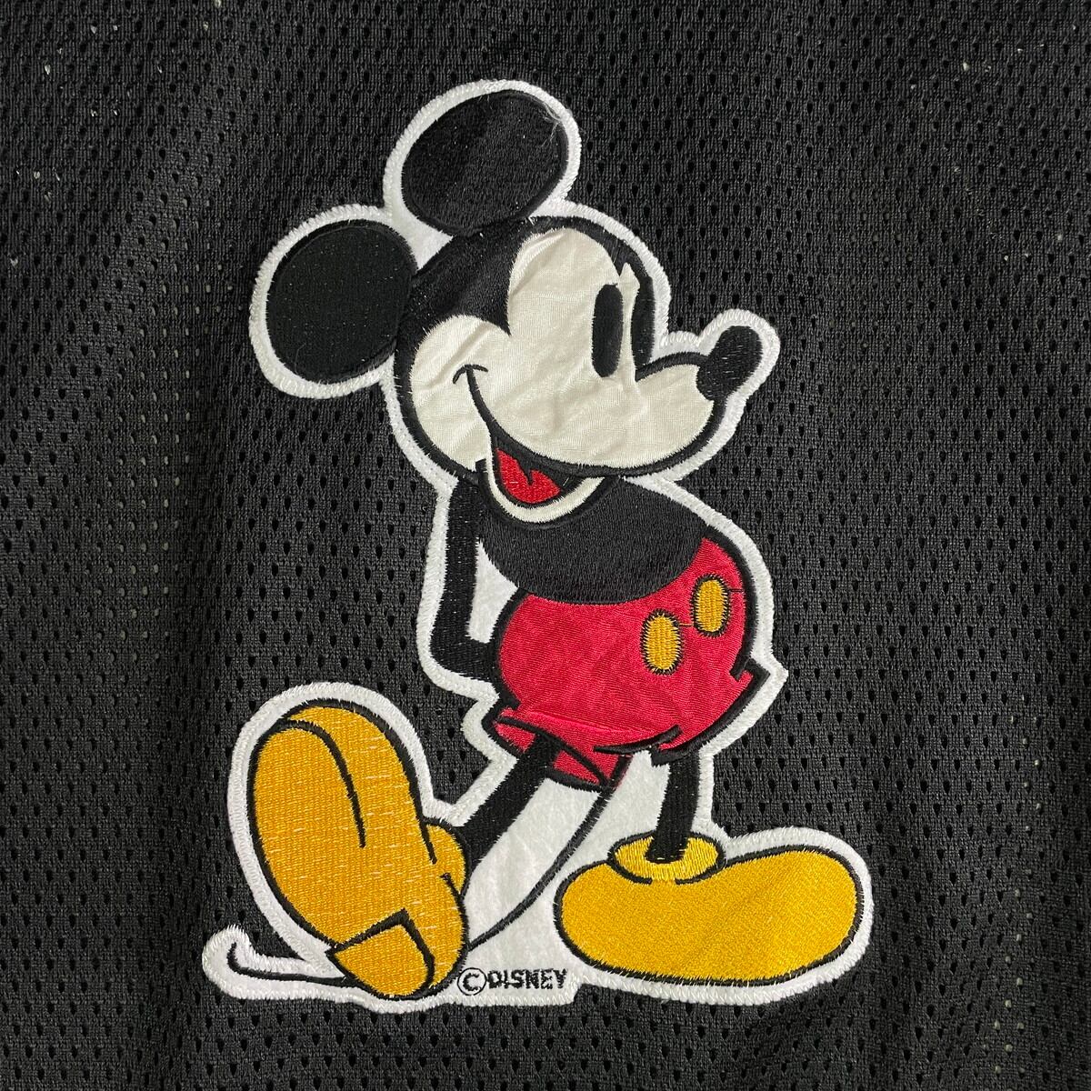 90年代 Disney ディズニー MICKY MOUSE ワッペン メッシュ ホッケー 