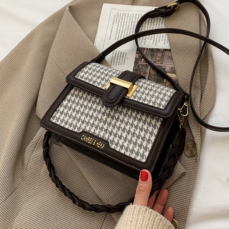 スタイルシングル スクウェア メッセンジャーバッグ 手作りハンドバック66590626658