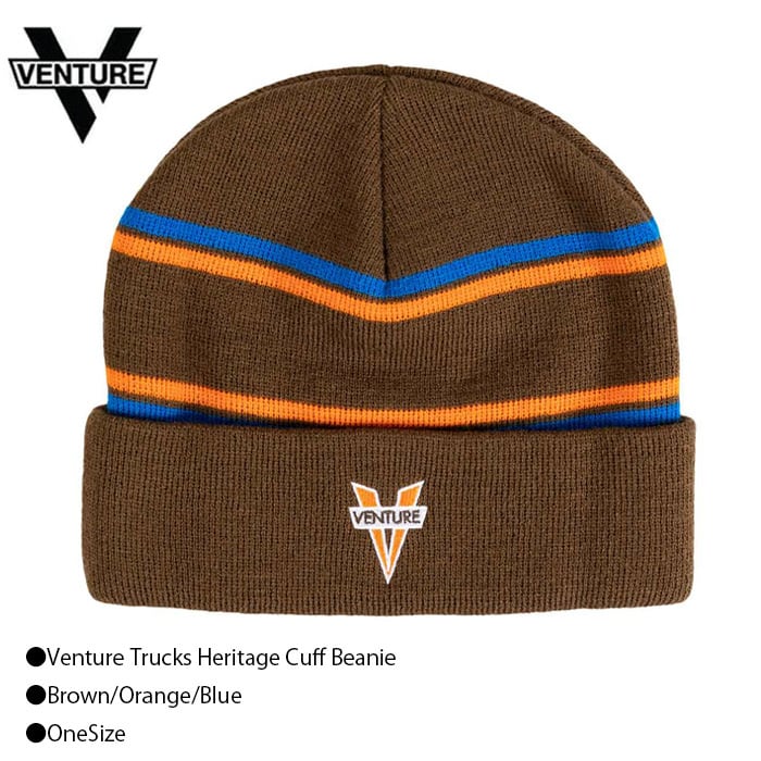 VENTURE ベンチャー スケボー ニット帽 帽子 ビーニー HERITAGE-Beanie