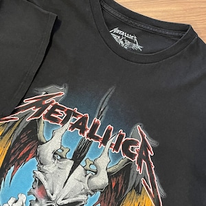 【METALLICA】希少 オフィシャル バンドTシャツ バックプリント 2018年 WORLDWIRED TOUR ツアーTシャツ メタリカ Lサイズ US古着 アメリカ古着