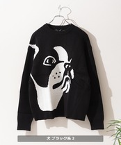 ◆アニマル ジャガード クルーニット◆bl-418427