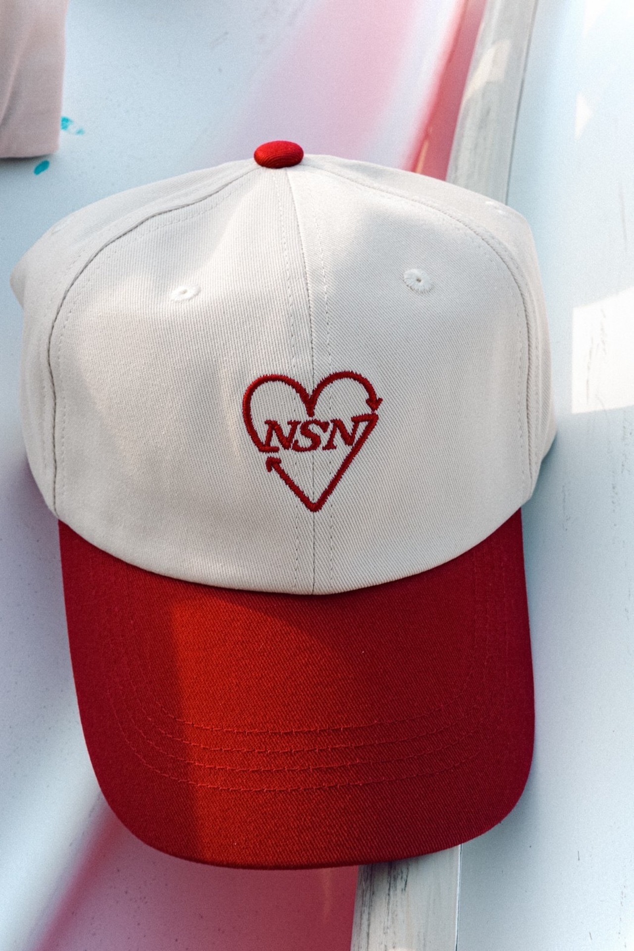 NSN original logo cap -red-