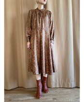 paisley pattern warm color dress-4339-9