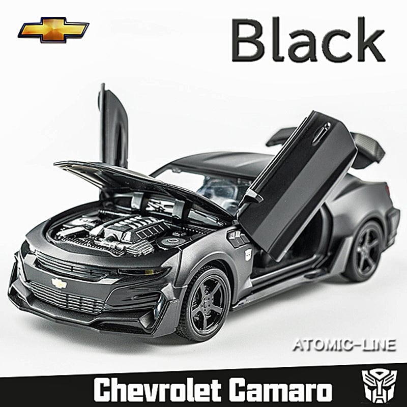 シボレー CAMARO カマロ 1/32 ミニカー 全5色 ライト点灯 エンジン