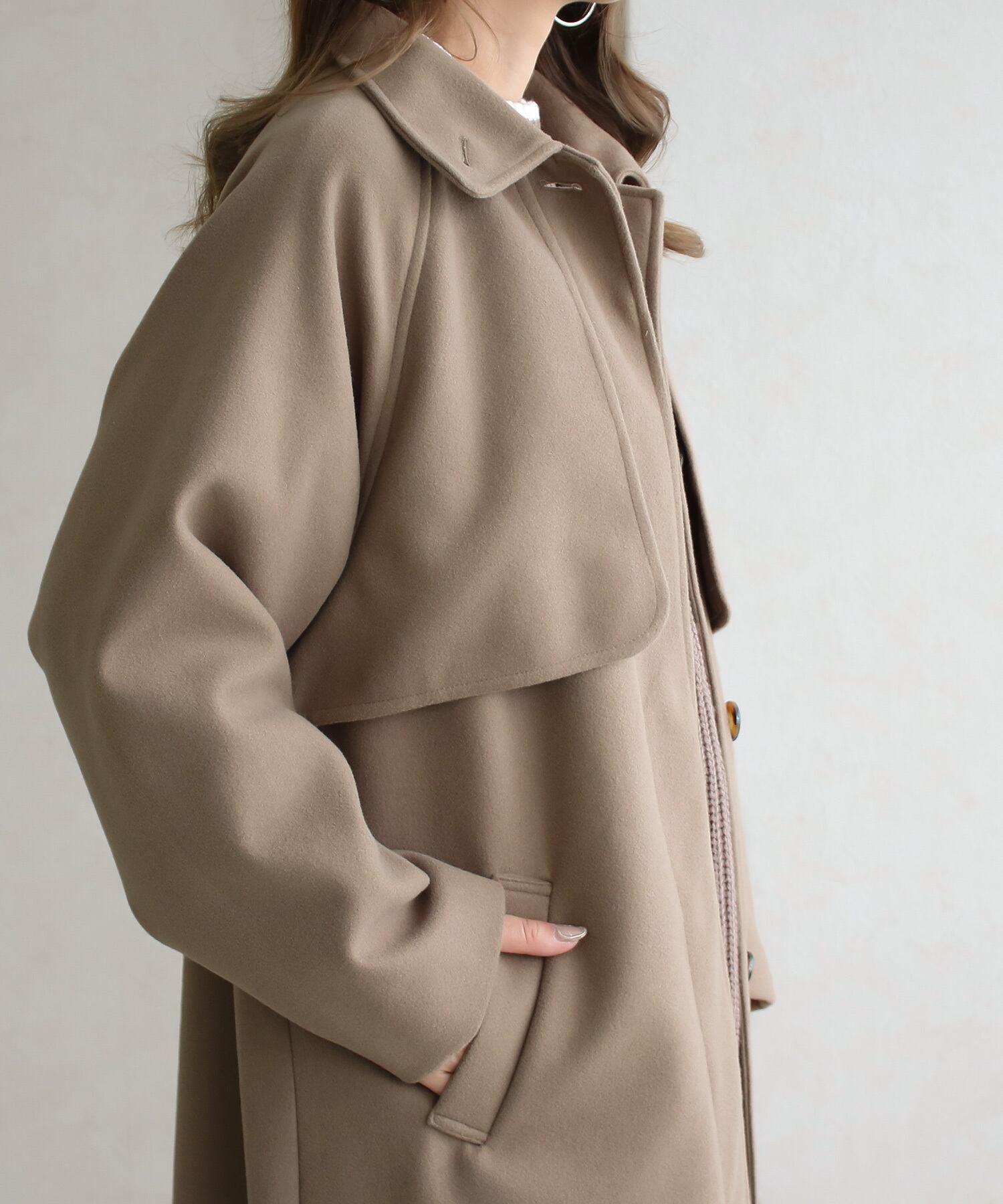 前後ヨークステンカラーコート | SocialGIRL（ソーシャルガール公式）