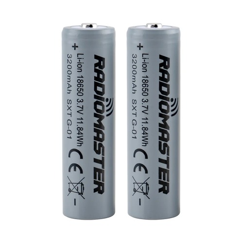 18650 3200mAh 3.7V Battery (2pcs) for TX16S / Boxer / TX12/ Pocket / MT12 Radios