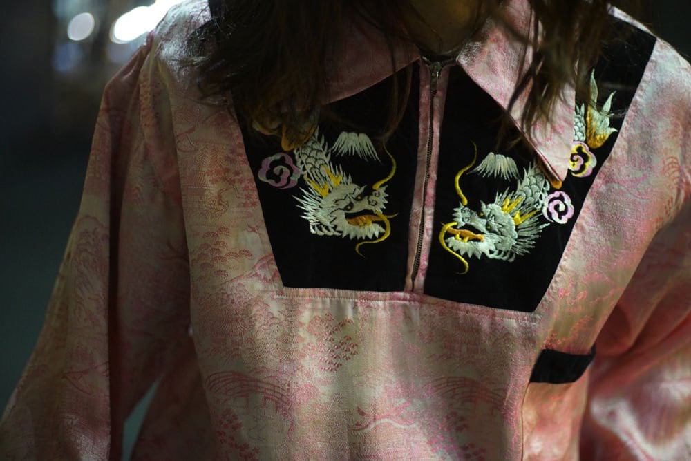 Vintage Souvenir Half Zip Pullover Shirt Ska Shirt [1950s
