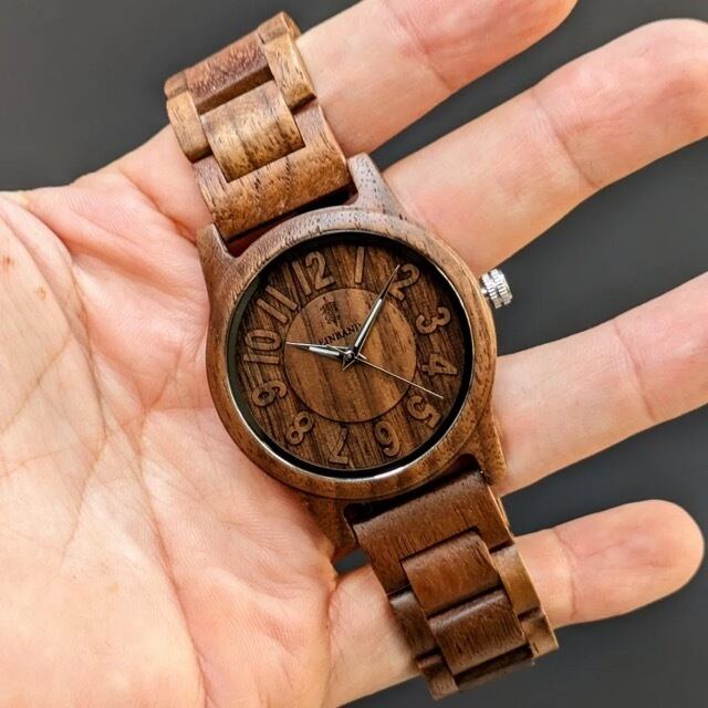 EINBAND Himmel Walnut 木製腕時計 40mm