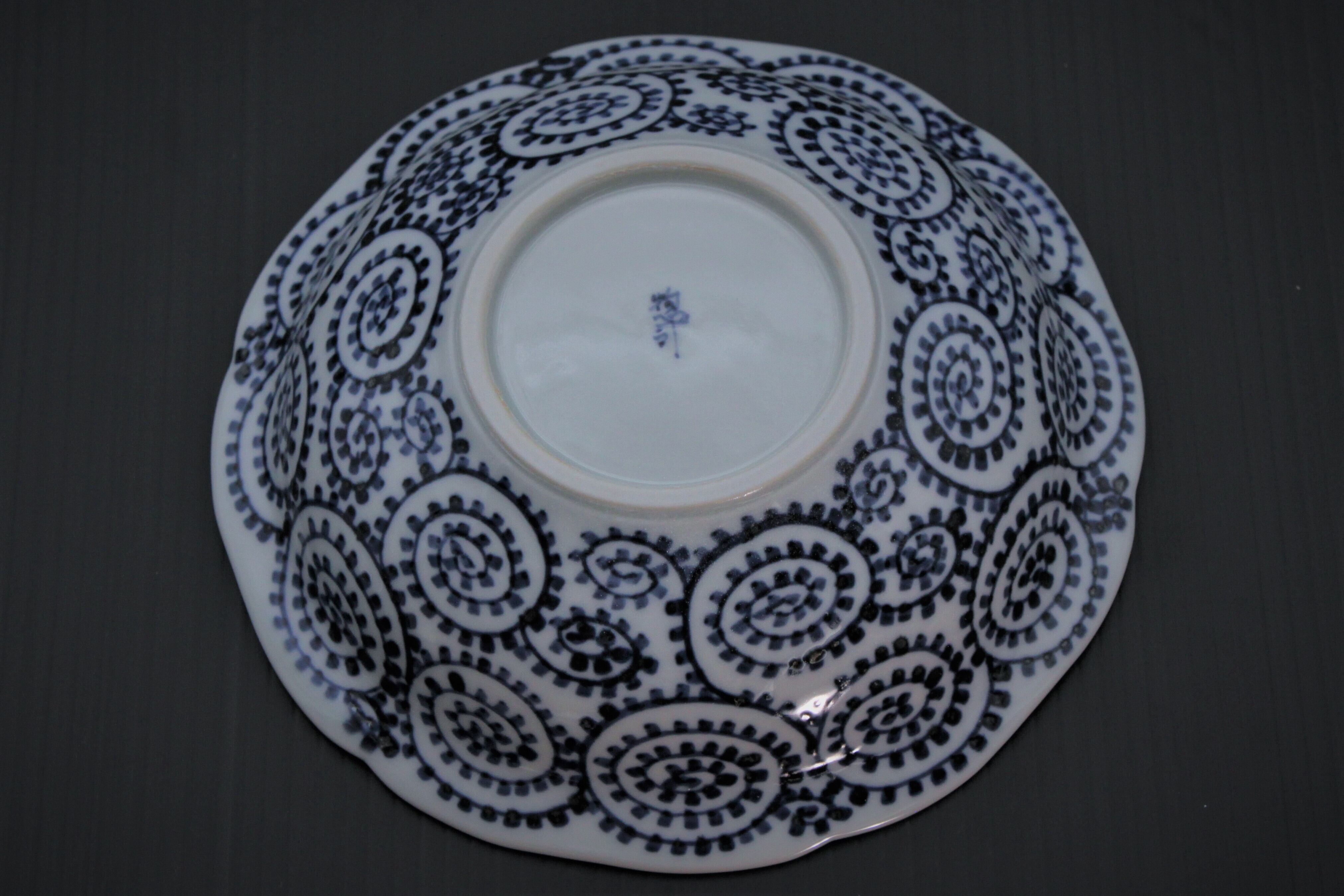 鉢 丼 微塵唐草 厚手 蛇の目 江戸 明治 ススキ 鶴 鉢 丼 微塵唐草 厚手 蛇の目 江戸 明治 ススキ 鶴 - メルカリ