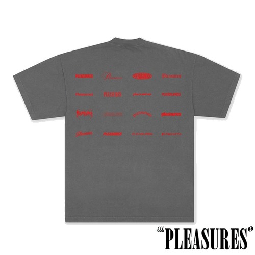【PLEASURES/プレジャーズ】WORDMARK T-SHIRT Tシャツ / CHARCOAL / SP26-13950