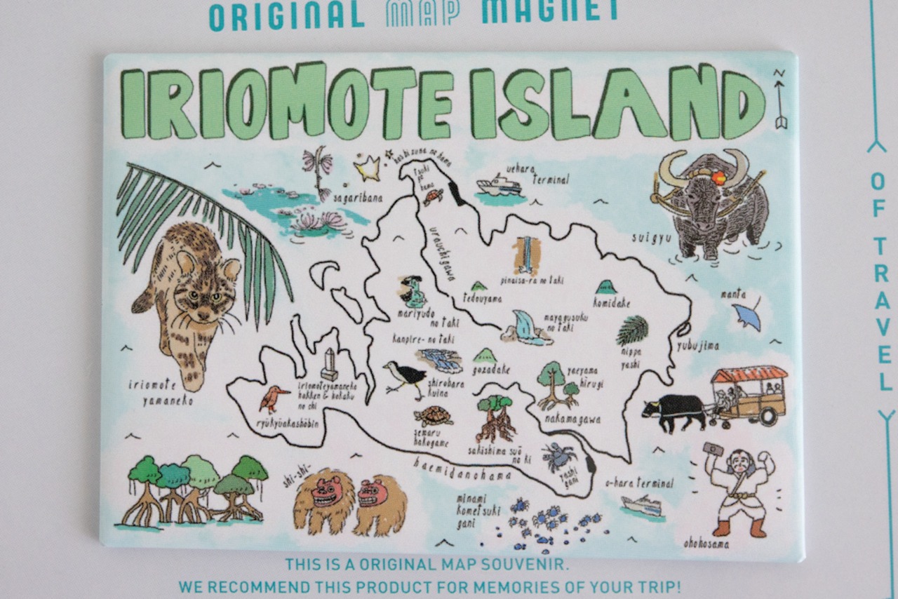 八重山諸島マップ　フラットマグネット