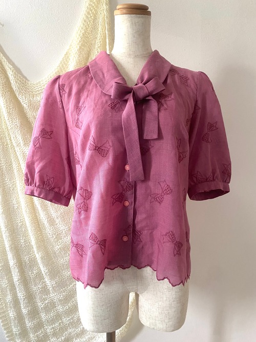 vintage ribbon  blouse