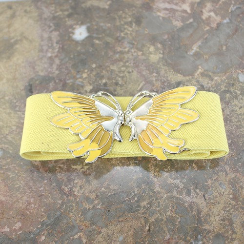 USA VINTAGE BUTTERFLY BUCKLE DESIGN BELT/アメリカ古着蝶々バックルデザインベルト