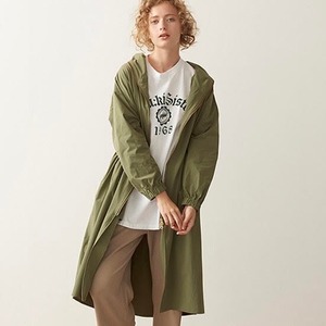 [ kha:ki ] NY DRAWSTRING COAT / KHAKI