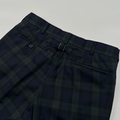 VAN JAC ヴァンヂャケット ブラックウォッチ スラックスパンツ サイズ 78 /メンズ/裾ダブル/バックストラップ