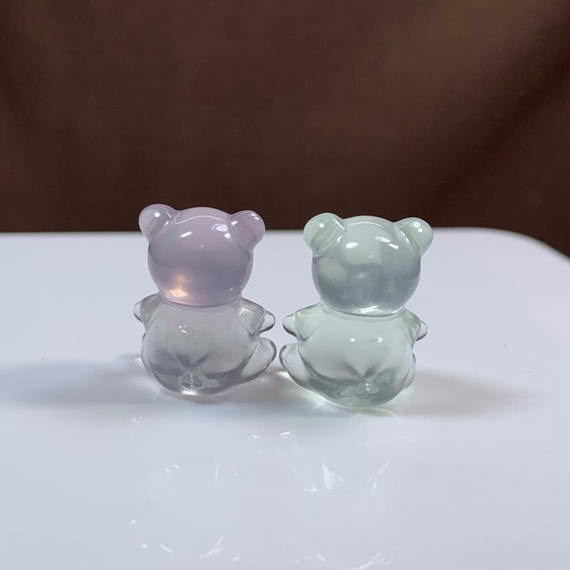 9.可愛い仲良しくまちゃんペア・フローライトくま