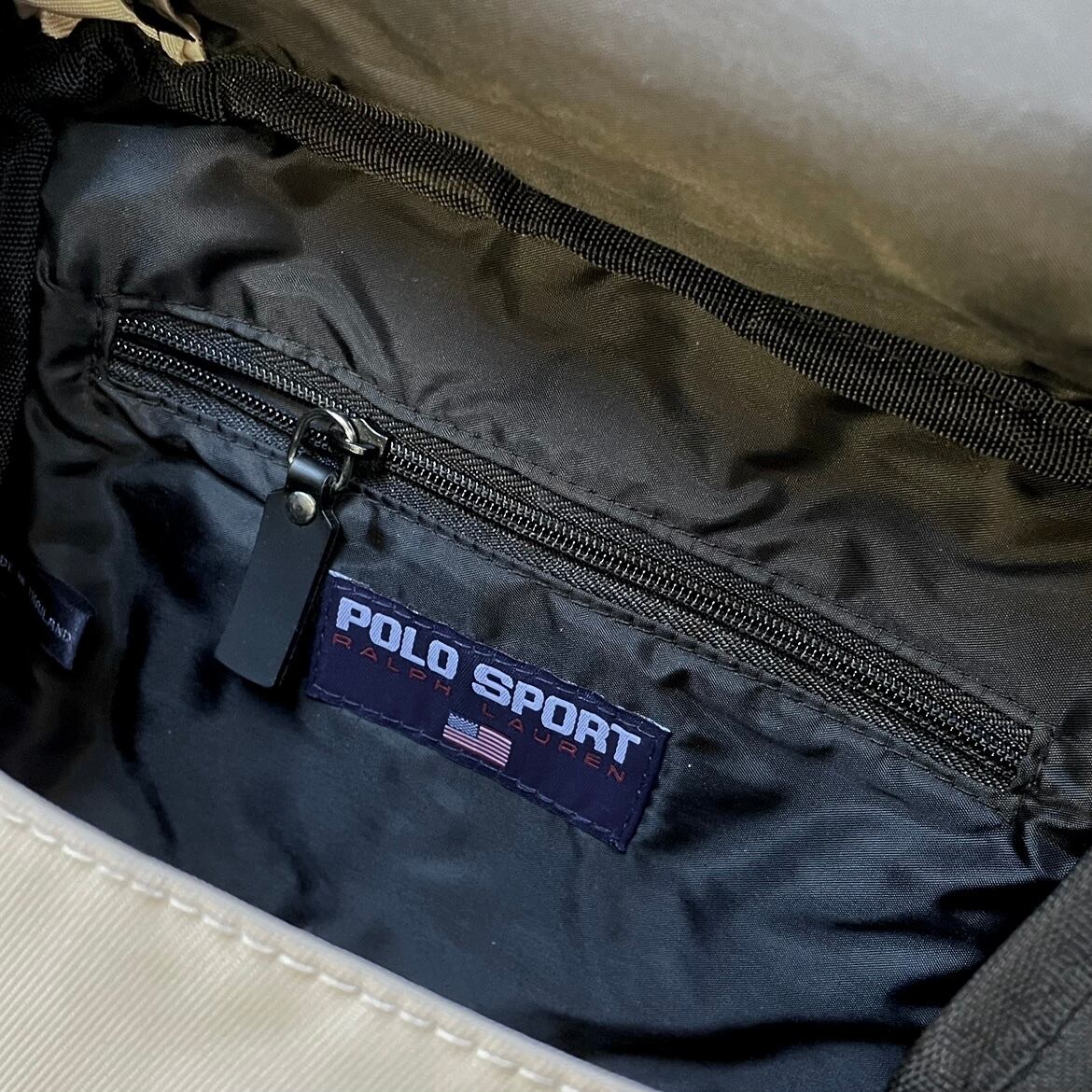 DEAD STOCK 90s POLO SPORT(ポロスポーツ) Spellout Mini Backpack 