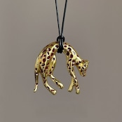 レオパード モチーフ ネックレス 90035