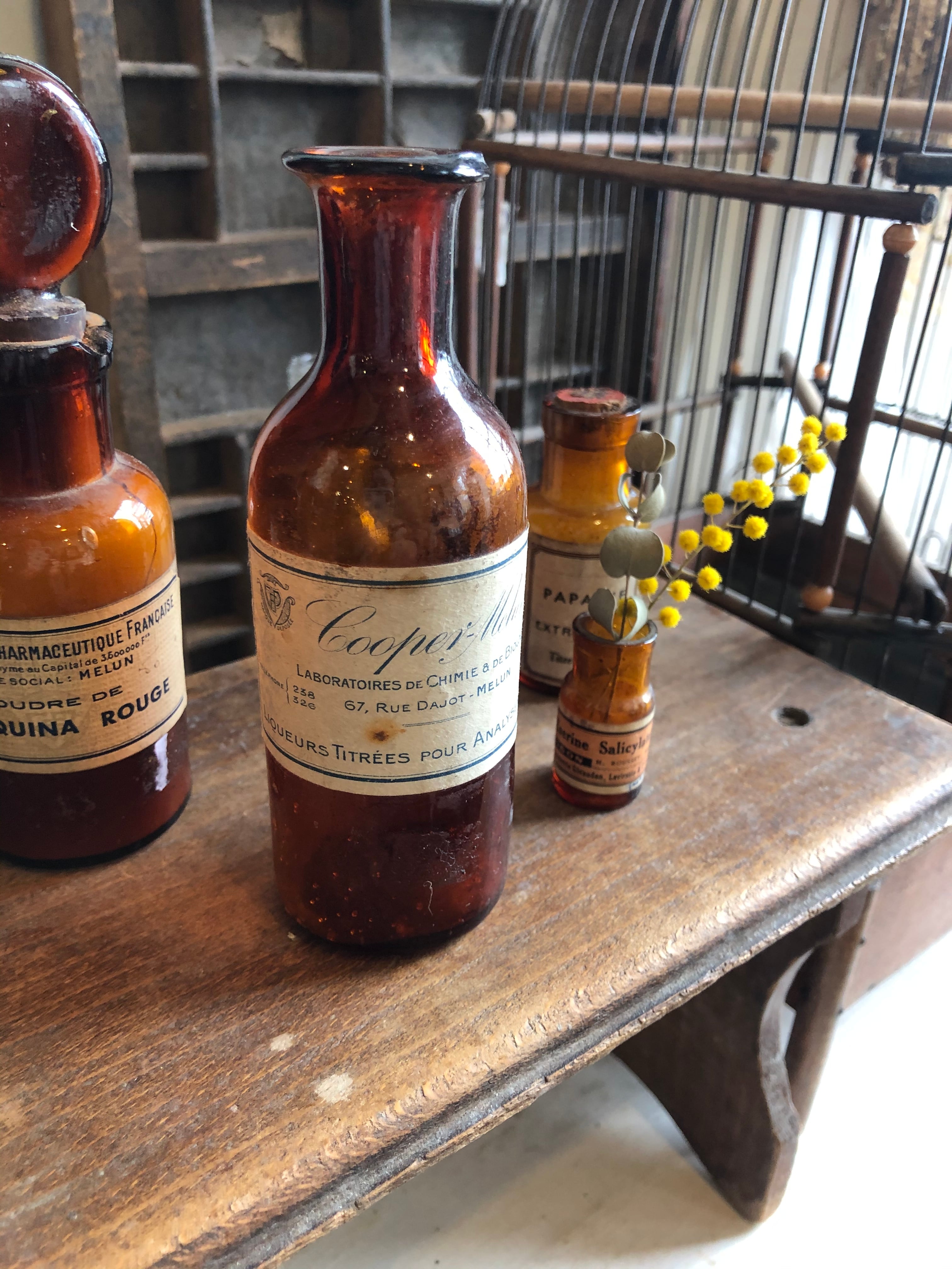 フランスアンティーク 薬瓶 Cooper-Melun | Brocante de La Cocotte