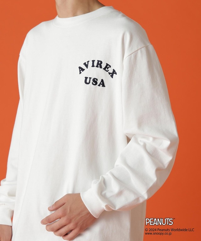 AVIREX × PEANUTS LONGSLEEVE T-SHIRT 