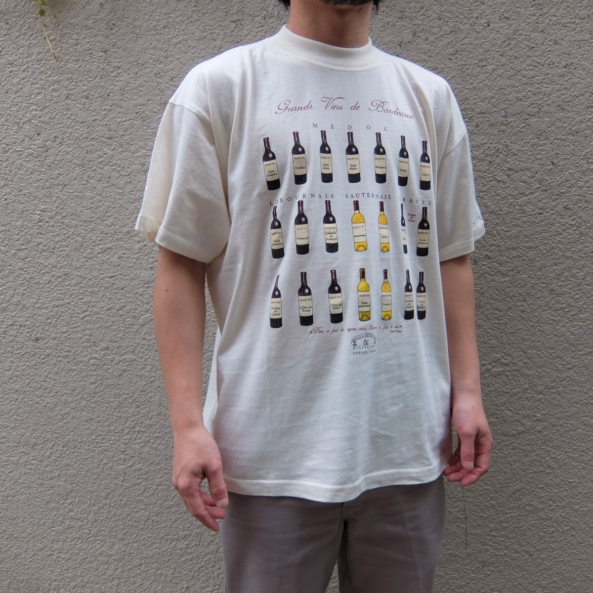 ワイン畑モチーフヴィンテージTシャツ