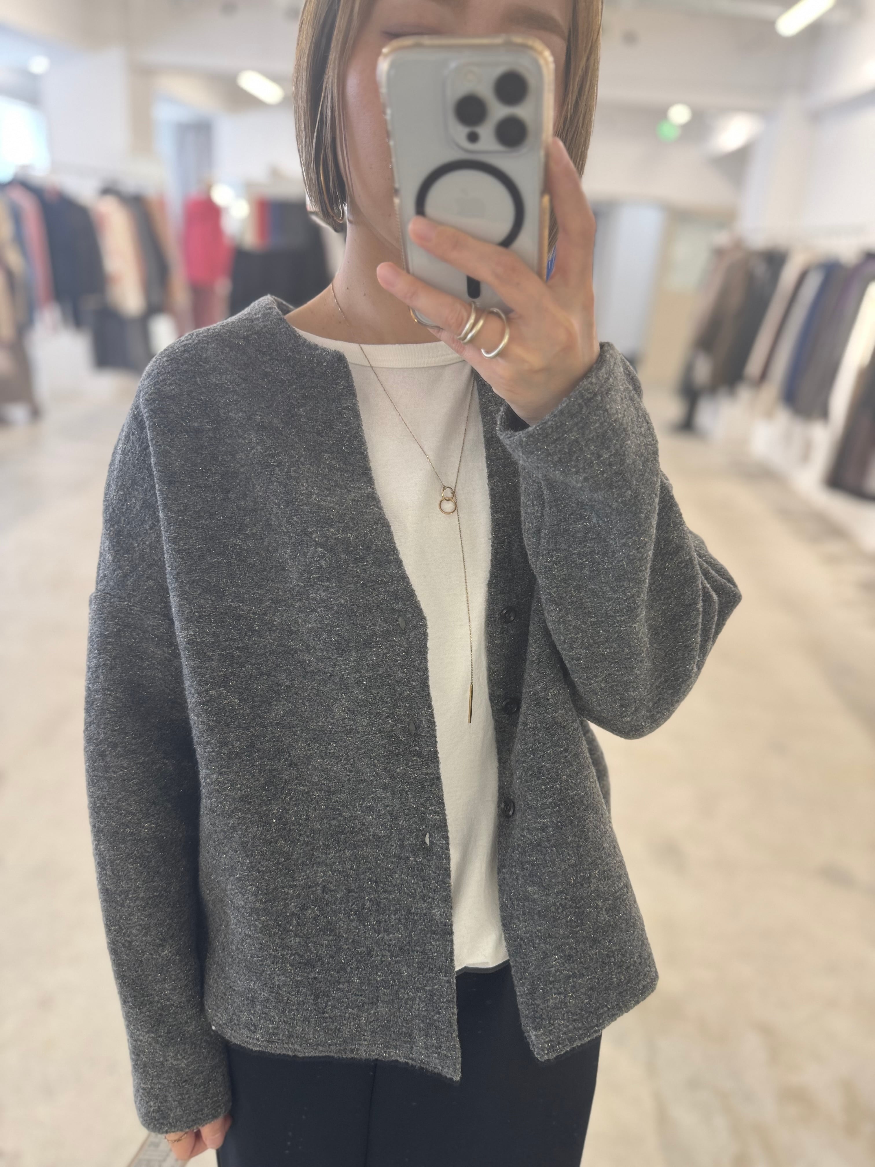 【LEMELANGE】ラメ入りスライバーニット 8551101