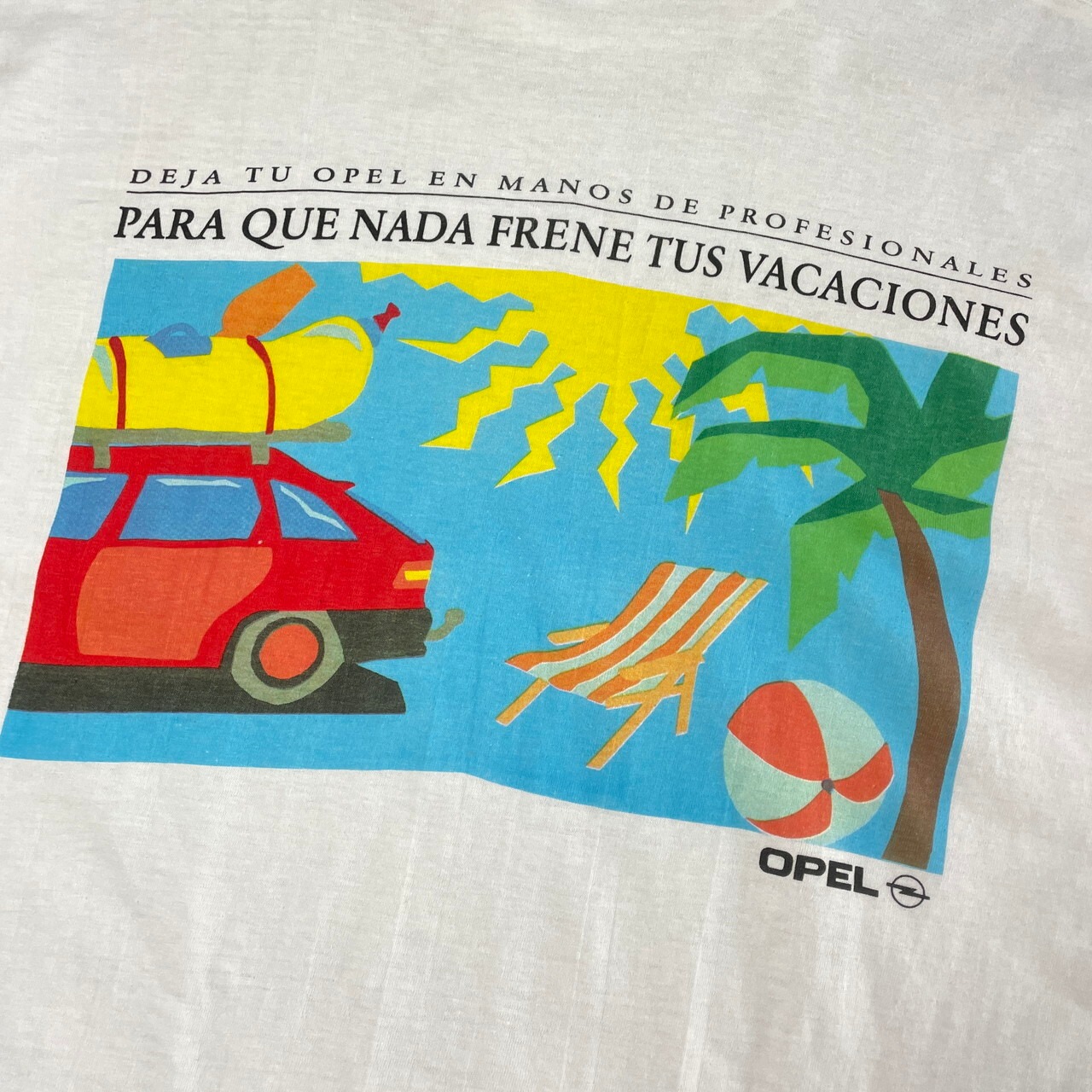 90年代 OPEL 企業ロゴ アート バックプリントTシャツ メンズ2XL 古着 