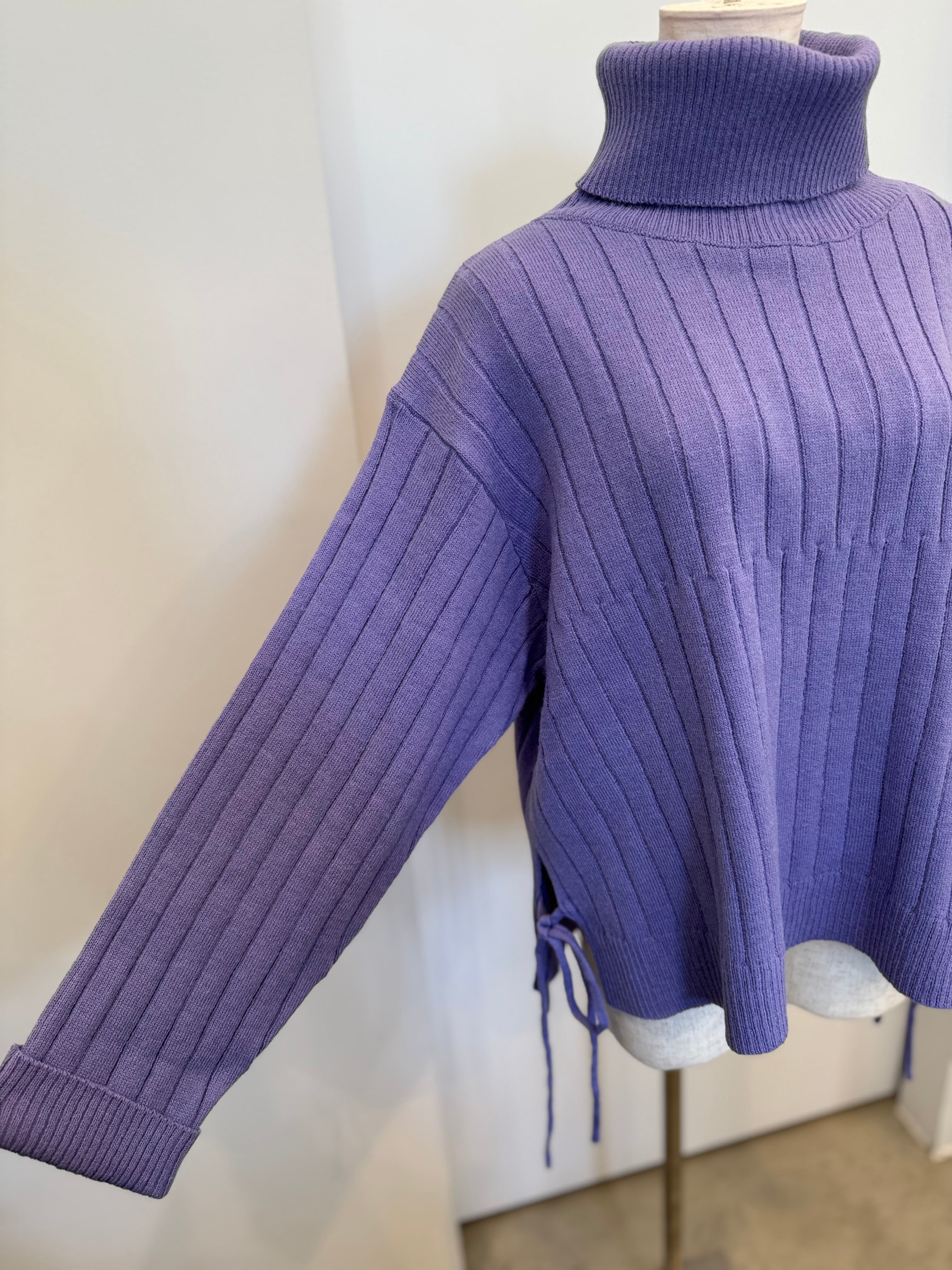 【DONA MARIE】オフタートルワイドリブニット 861027