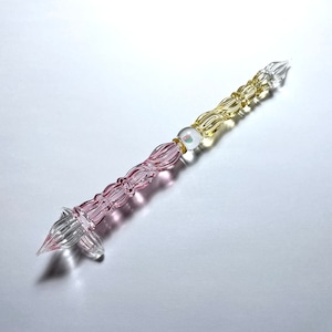 2way glass pen フェアリーピンク×レモンイエロー