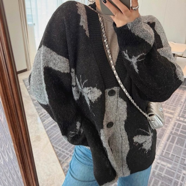 バタフライシルエットカーディガン　N00204