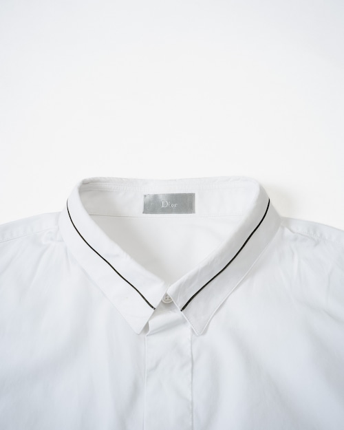 [Late2000s] "Dior Homme" Cotton Poplin Concealed Placket Shirt