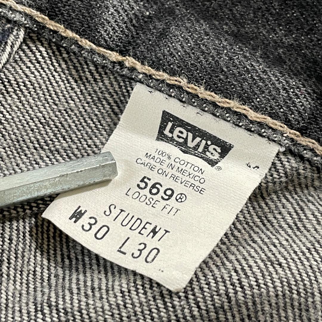 W30 L30】 メキシコ製 usa levi's 先染ブラック 569 | ib2