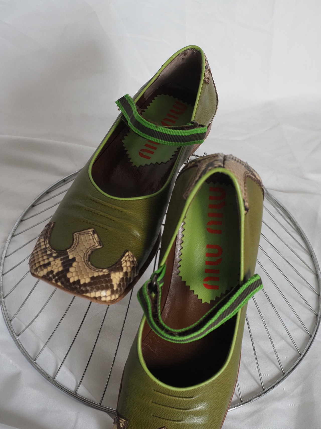 “MIU MIU” 1999ss archive flat shoes Made in ITALY