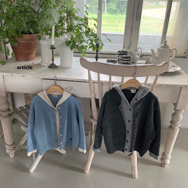 【取寄】article|noda hooded double knit|ノダフードダブルニット|S-JM|kids&jr|26 autumn