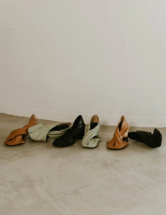 KnuthMarf（ladies）】2way cross design pumps （KM25SUE02