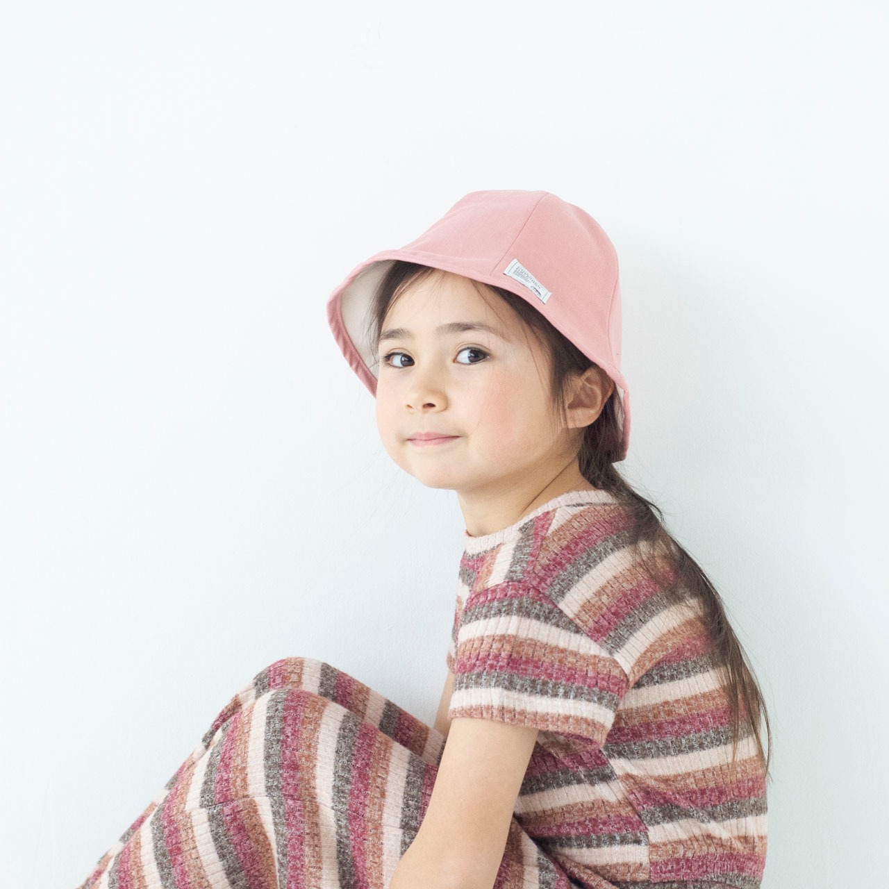 チューリップハット【ピンク】ブランド 春 夏 子供 帽子 赤ちゃん ベビー キッズ ハット キャップ 日本製 出産祝い