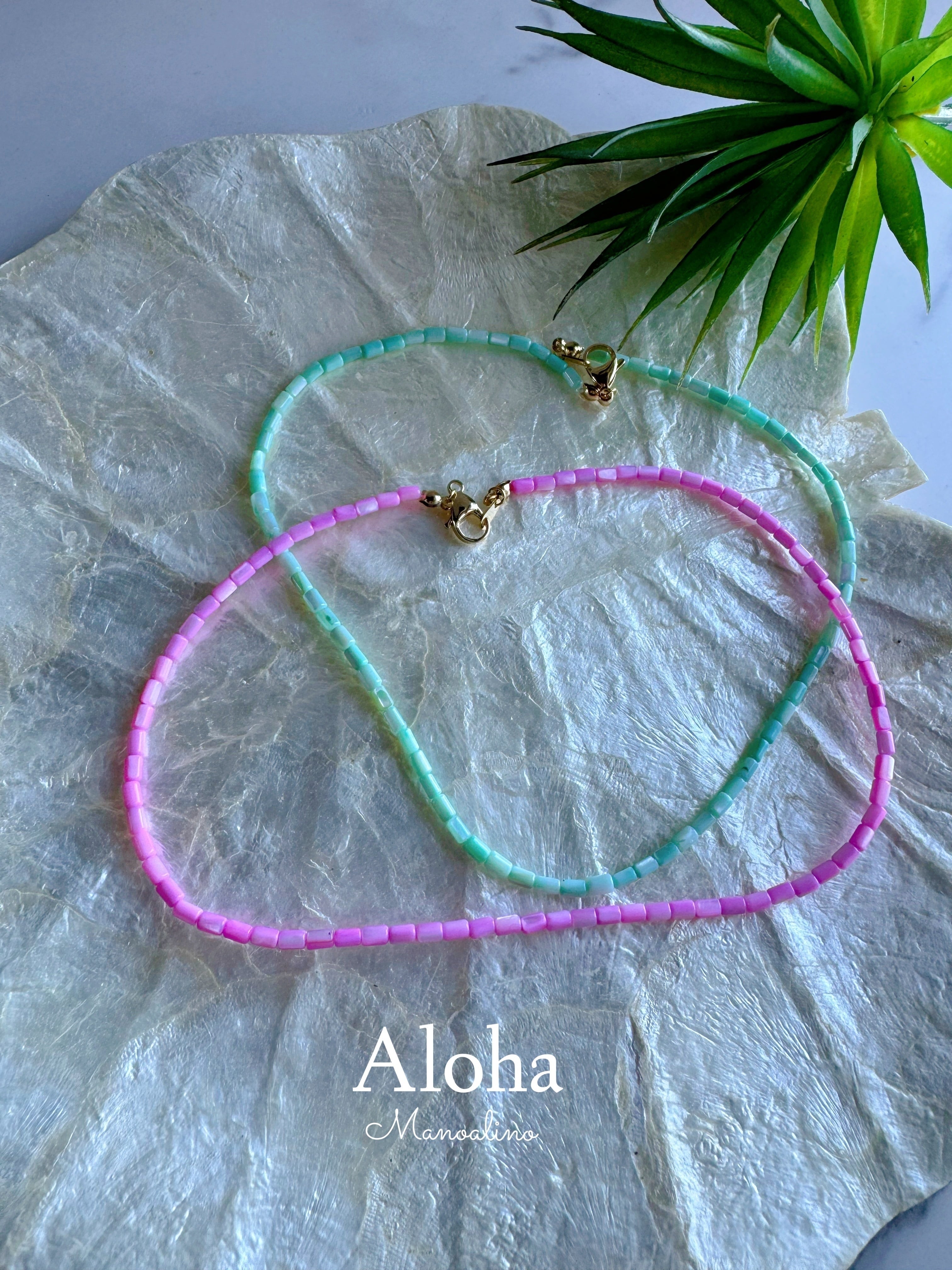 Hawaiian colorful shell necklace(ハワイアンカラフルシェル