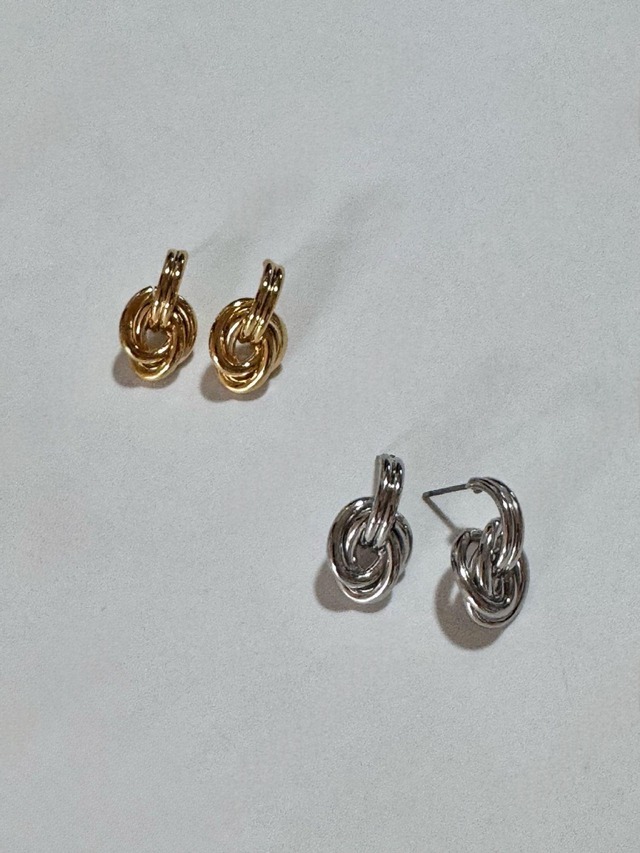 Double Knot Hoop Earrings