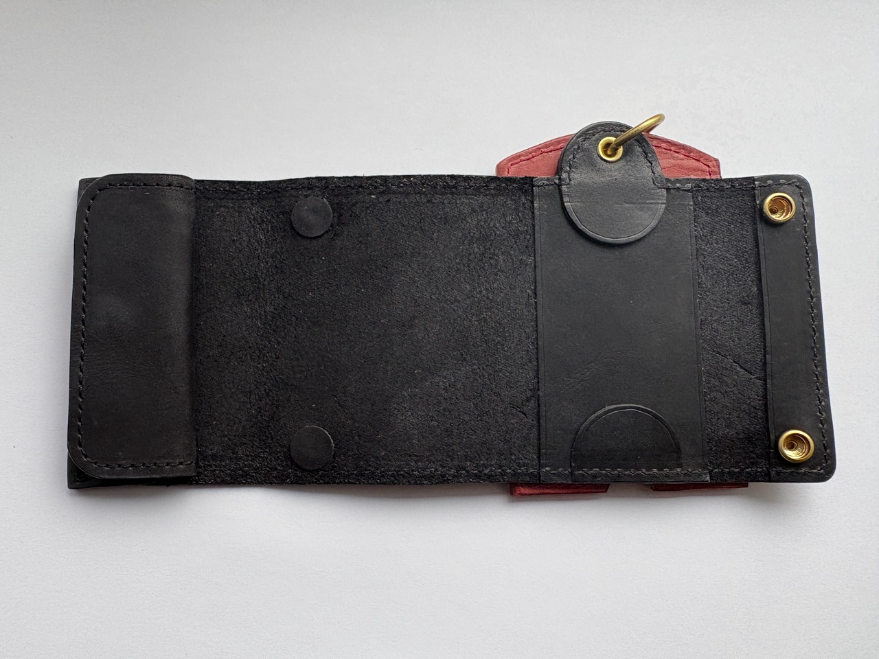 小さい財布【赤×黒】