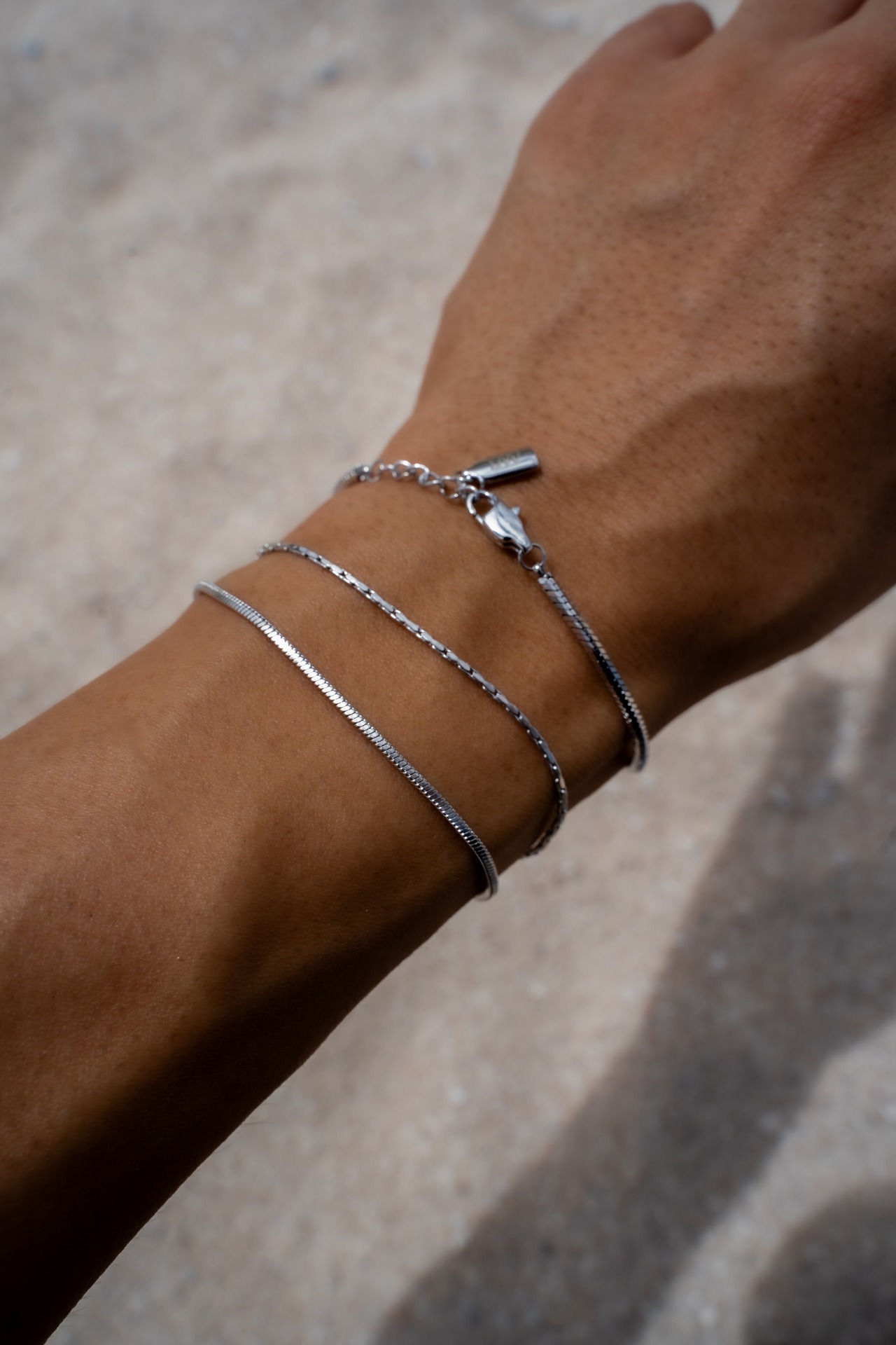 【skin square bracelet】 / SILVER