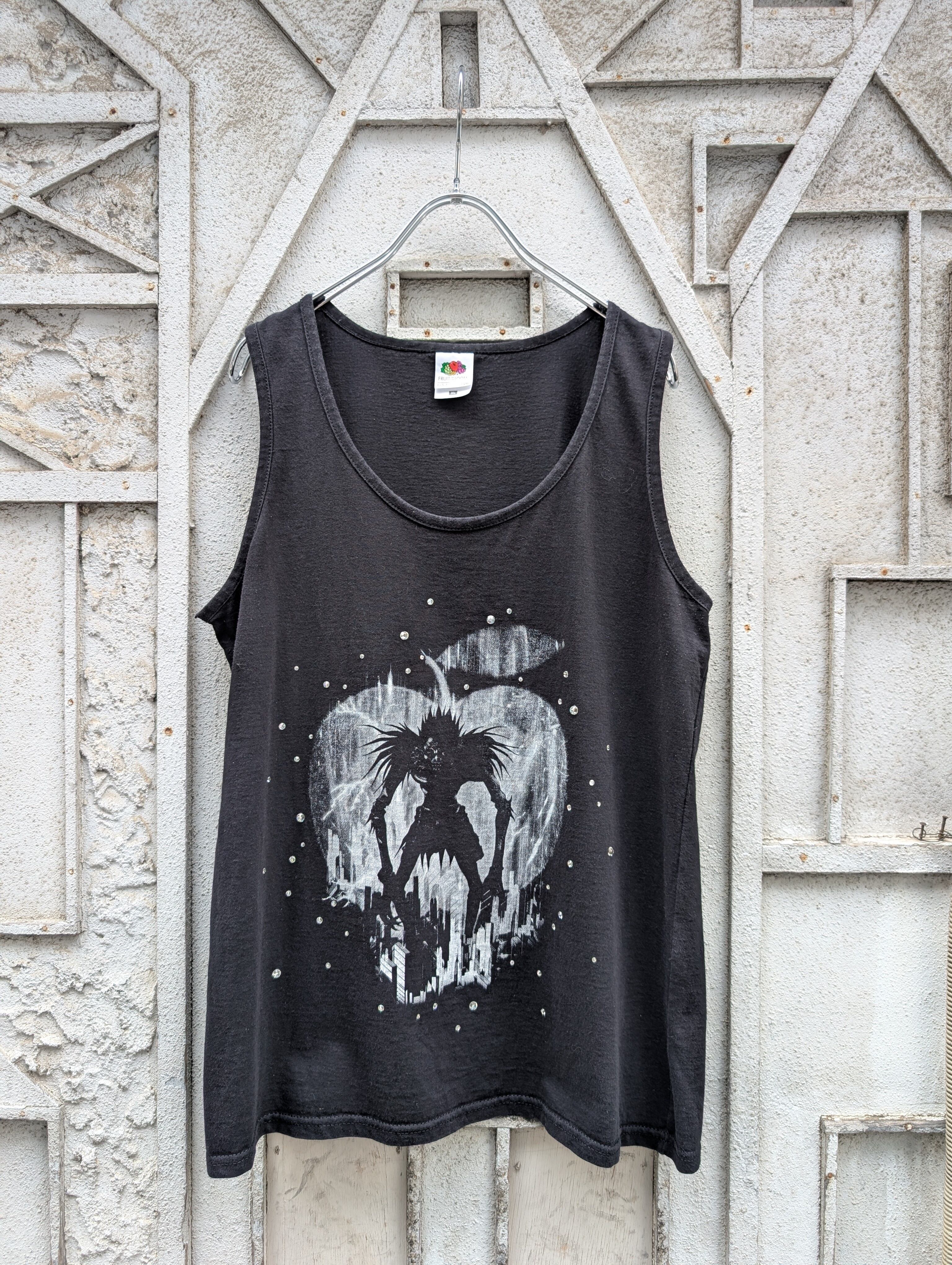 "深緑" REMAKE rhinestone sleeveless / リューク