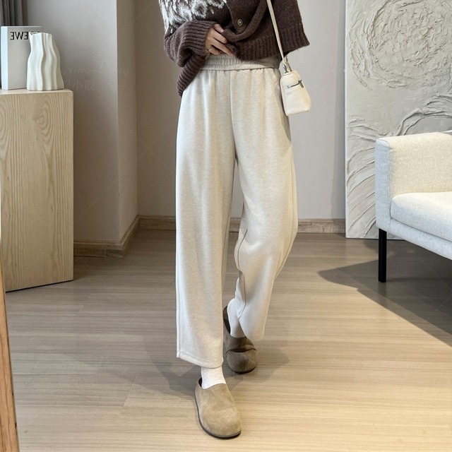 143cm〜　裏起毛ハーレムパンツ