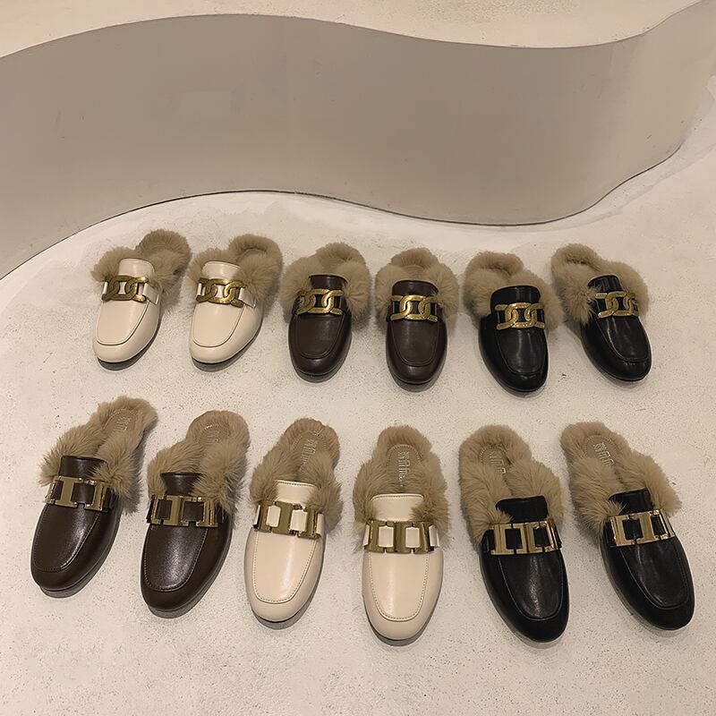 ミュールウィンター 靴 シューズ 冬物 フェイクシューズ69960307513