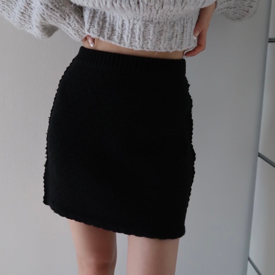 moose´s madeleine mini skirt（BLACK）-