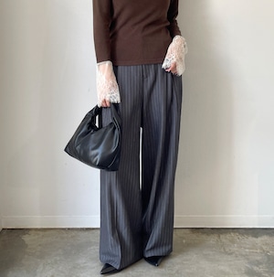 ナンバーミーTOKYO"TWILL TAC STRIPE PANTS"GRAY