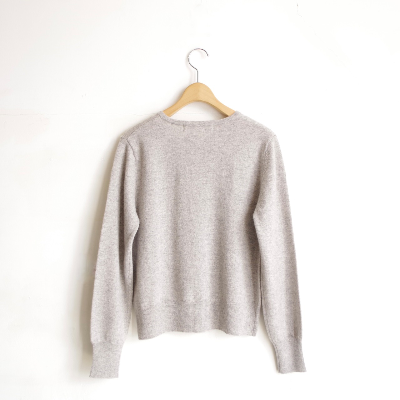 one f.  Cashmere Crew Neck Cardigan