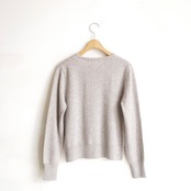 one f.  Cashmere Crew Neck Cardigan