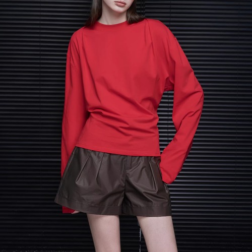 ラウンドネックロンTシャツ ・21338