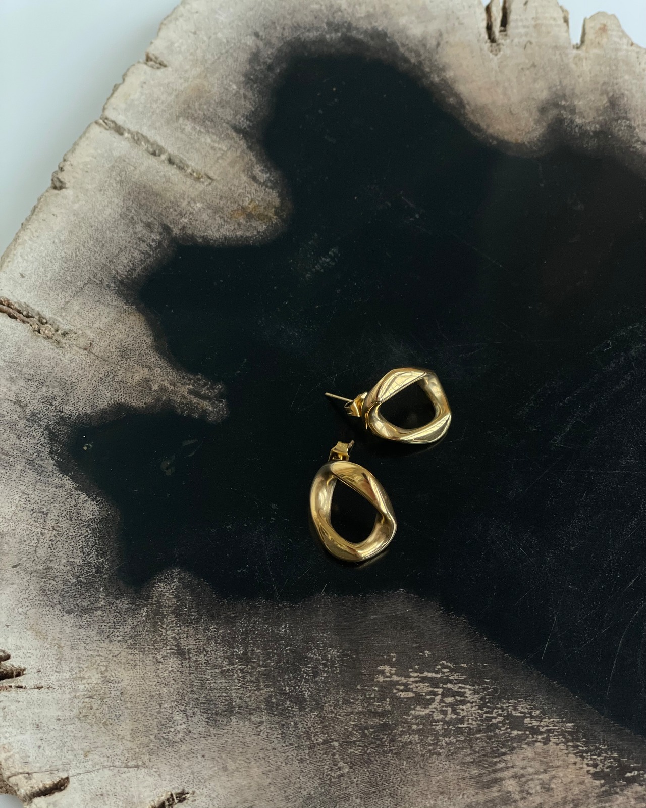 【Erin&Emma】square pierce <gold>